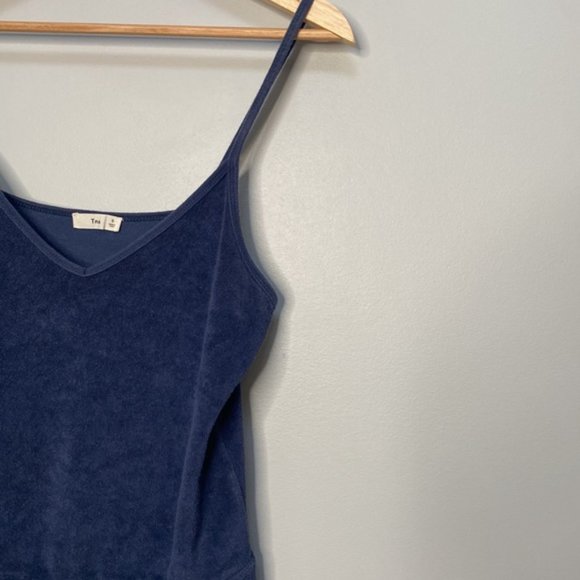 Aritzia TNA Navy Blue Towel Shorts Romper Size S - Picture 2 of 6